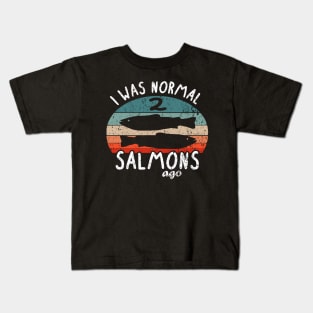 Salmon fish fishing fishing salmon pikeperch gift Kids T-Shirt